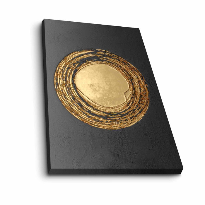Wallity Lienzo Decorativo Dorado y Negro 45 x 70 cm Wallity Lienzo Decorativo Dorado y Negro 45 x 70 cm